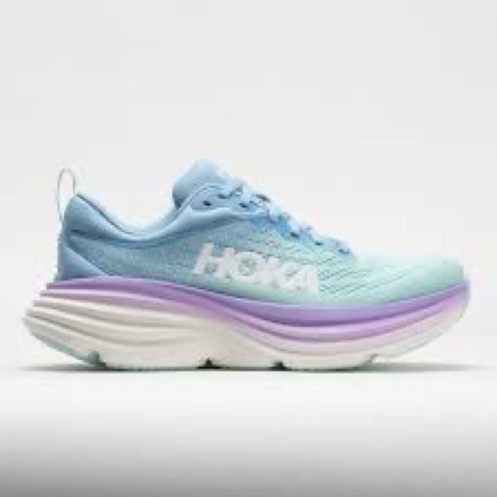 HOKA WOMEN’S BONDI 8 AIRY BLUE SUNLIT OCEAN